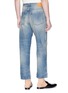 Back View - Click To Enlarge - GUCCI - Cropped stonewash jeans
