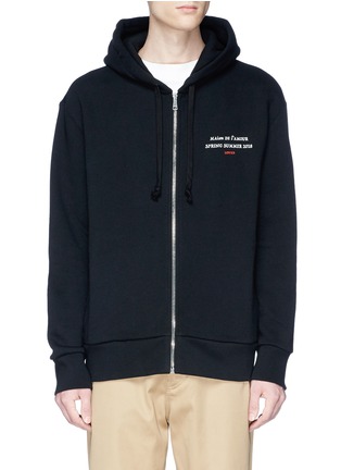 Main View - Click To Enlarge - GUCCI - 'Guccify' invite bat print zip hoodie