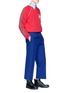 Figure View - Click To Enlarge - GUCCI - Elastic waist cropped suiting pants