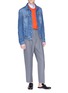 Figure View - Click To Enlarge - GUCCI - Pleated wool pants
