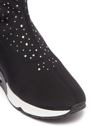 Detail View - Click To Enlarge - ASH - 'Lux' strass sock sneakers