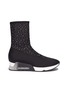 Main View - Click To Enlarge - ASH - 'Lux' strass sock sneakers