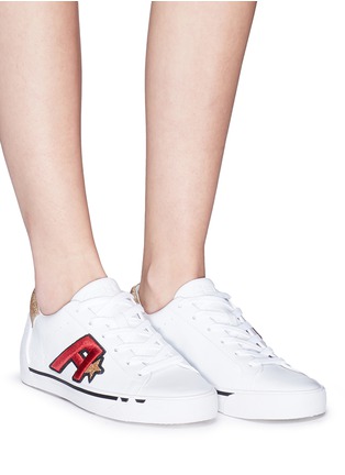 Figure View - Click To Enlarge - ASH - 'Next' logo patch leather sneakers