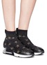 Figure View - Click To Enlarge - ASH - 'Lulla Star' intarsia knit sock sneakers