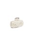Figure View - Click To Enlarge - ALEXANDER MCQUEEN - Faux pearl embellished leather knuckle clutch