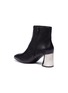 Detail View - Click To Enlarge - ASH - 'Harlem' mirror heel leather ankle boots
