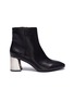Main View - Click To Enlarge - ASH - 'Harlem' mirror heel leather ankle boots