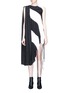 Main View - Click To Enlarge - 10015 - Asymmetric panel stripe dress