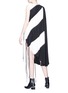 Figure View - Click To Enlarge - 10015 - Asymmetric panel stripe dress