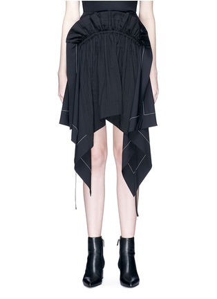 Main View - Click To Enlarge - 10015 - Ruffle drape mini skirt