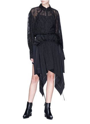 Figure View - Click To Enlarge - 10015 - Broderie anglaise oversized shirt