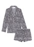 Main View - Click To Enlarge - LOVE ME X LANE CRAWFORD - Logo print silk crepe pyjama set