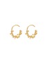 Main View - Click To Enlarge - BELINDA CHANG - 'First Frost' pearl small hoop earrings