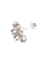 Detail View - Click To Enlarge - BELINDA CHANG - 'Flora' white gold silver earrings