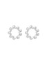 Main View - Click To Enlarge - BELINDA CHANG - Twist ribbon ring stud earrings