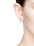 Figure View - Click To Enlarge - BELINDA CHANG - Twist ribbon ring stud earrings
