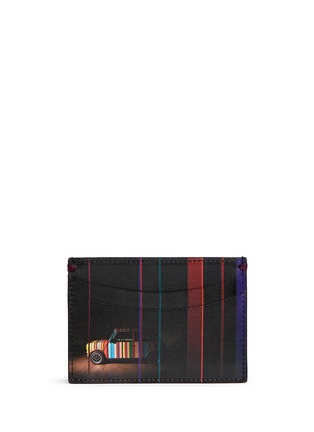 Main View - Click To Enlarge - PAUL SMITH - 'Mini Graphic Edge' print leather cardholder