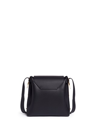 Back View - Click To Enlarge - SOPHIE HULME - 'Claremont' saddle leather crossbody bucket bag