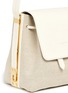 Detail View - Click To Enlarge - SOPHIE HULME - Claremont' canvas leather crossbody bucket bag
