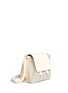 Front View - Click To Enlarge - SOPHIE HULME - Claremont' canvas leather crossbody bucket bag