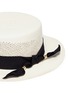 Detail View - Click To Enlarge - SENSI STUDIO - Ribbon toquilla straw openwork cordovez hat