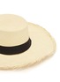 Detail View - Click To Enlarge - SENSI STUDIO - Ribbon tie toquilla straw boater hat