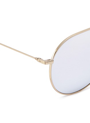 Detail View - Click To Enlarge - DIOR - 'Dior Stellaire 3' cutout bridge metal aviator sunglasses