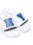 Detail View - Click To Enlarge - JOSHUA SANDERS - 'N.Y.' appliqué slide sandals