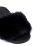 Detail View - Click To Enlarge - AKID - 'Aston' faux fur kids slide sandals