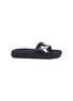 Main View - Click To Enlarge - AKID - 'Aston' logo band kids sandals