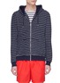 Main View - Click To Enlarge - ORLEBAR BROWN - 'Thurloe' stripe terry zip hoodie