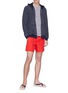 Figure View - Click To Enlarge - ORLEBAR BROWN - 'Thurloe' stripe terry zip hoodie