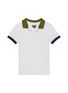Main View - Click To Enlarge - VILEBREQUIN - 'Pantin' contrast collar kids polo shirt