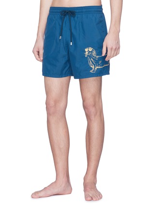 Figure View - Click To Enlarge - VILEBREQUIN - 'Motu' sunny dog embroidered swim shorts