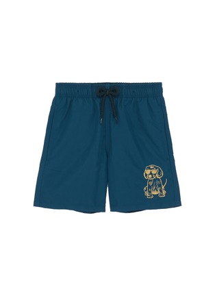 Main View - Click To Enlarge - VILEBREQUIN - 'Jim' sunny dog embroidered kids swim shorts