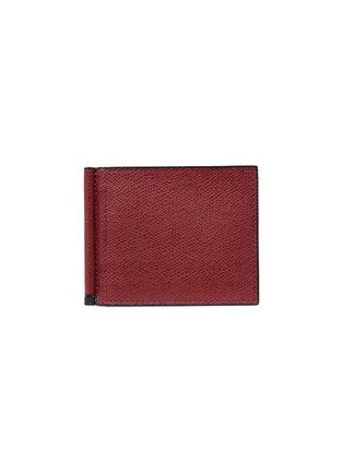 Main View - Click To Enlarge - VALEXTRA - Simple Grip Spring leather wallet – Bordeaux