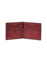  - VALEXTRA - Simple Grip Spring leather wallet – Bordeaux