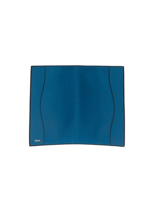  - VALEXTRA - Leather passport holder – Cobalt Blue