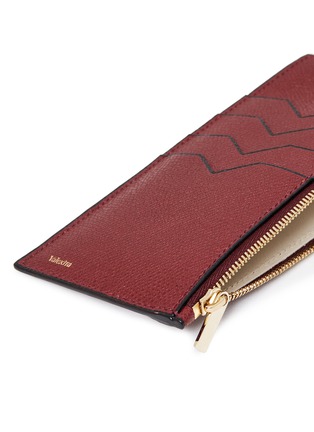 Detail View - Click To Enlarge - VALEXTRA - Leather zip pocket card holder
