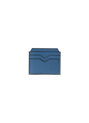 Main View - Click To Enlarge - VALEXTRA - Leather card holder – Cobalt Blue