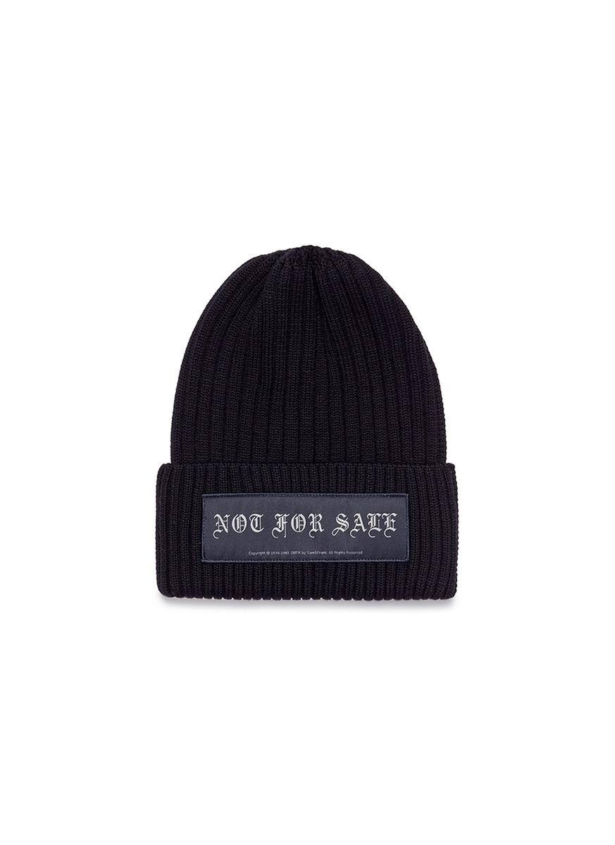 'Not For Sale' patch beanie