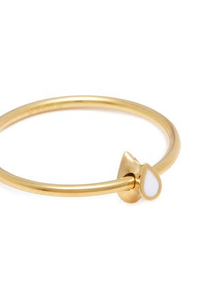 Detail View - Click To Enlarge - RUIFIER - 'Orbit Infinity Drop' 18k yellow gold vermeil stackable ring