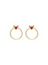 Main View - Click To Enlarge - RUIFIER - 'Orbit Infinity Heart' 18k yellow gold vermeil hoop earrings