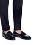 Figure View - Click To Enlarge - - - 'Tuxedo' studded patent leather loafers