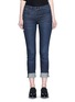 Detail View - Click To Enlarge - HELMUT LANG - 'Ankle Skinny' whiskered jeans