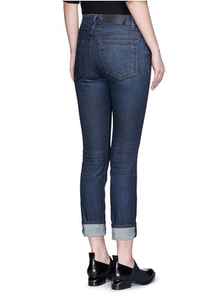 Back View - Click To Enlarge - HELMUT LANG - 'Ankle Skinny' whiskered jeans