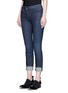 Front View - Click To Enlarge - HELMUT LANG - 'Ankle Skinny' whiskered jeans
