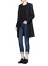 Figure View - Click To Enlarge - HELMUT LANG - 'Ankle Skinny' whiskered jeans