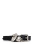 Main View - Click To Enlarge - ALEXANDER MCQUEEN - Skull charm croc embossed leather bracelet