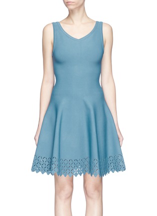 Main View - Click To Enlarge - ALAÏA - Diamond cutout sleeveless knit dress